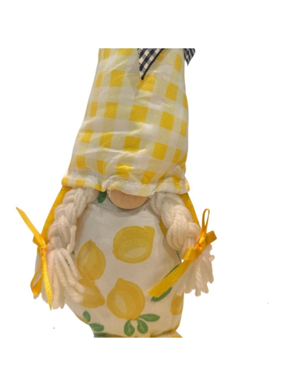 Lemon Gnome Checkered Plush Doll - Picture 7 of 8